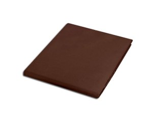 Prześcieradło satyna bawełniana brąz 80053/160x220