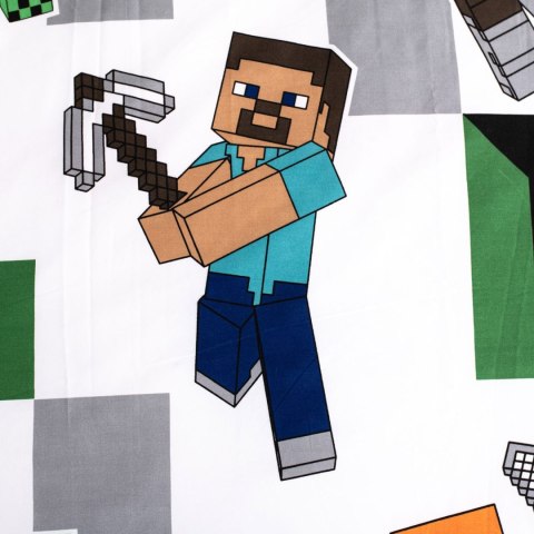 Pościel mikrofibra 140x200+1p70x90 Minecraft zielony Pościel mikrofibra 140x200+1p70x90 Minecraft zielony