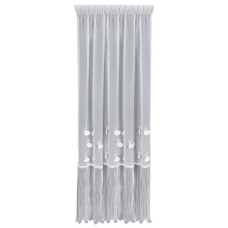 FIRANA GOTOWA AVRIL NA TAŚMIE 140 X 270 CM BIAŁY