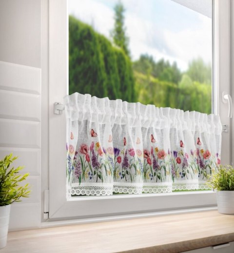 FIRANA GOTOWA BELLA NA TAŚMIE 150 X 30 CM BIAŁY