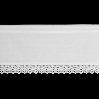 FIRANA GOTOWA CLARIE NA TAŚMIE 150 X 30 CM BIAŁY