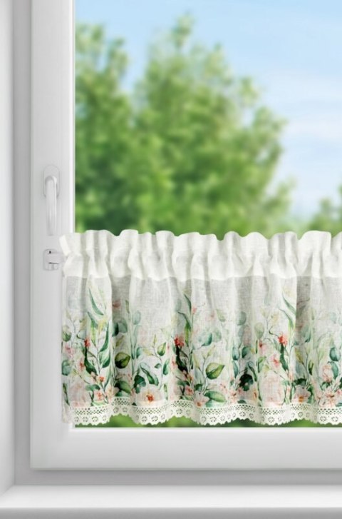 FIRANA GOTOWA ESTERA NA TAŚMIE 150 X 30 CM BIAŁY