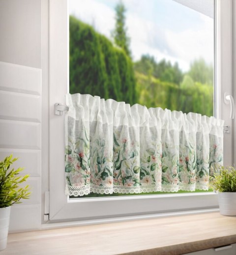 FIRANA GOTOWA ESTERA NA TAŚMIE 150 X 30 CM BIAŁY