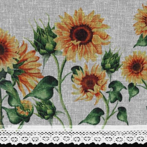 FIRANA GOTOWA HELIA NA TAŚMIE 150 X 30 CM BIAŁY