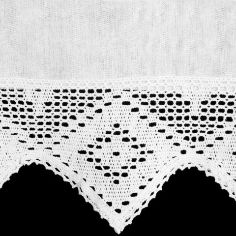 FIRANA GOTOWA ISAAC NA SZELKACH 150 X 30 CM BIAŁY