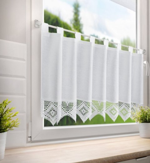 FIRANA GOTOWA ISAAC NA SZELKACH 150 X 60 CM BIAŁY