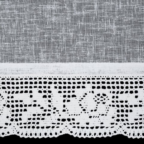 FIRANA GOTOWA LARI NA TAŚMIE 150 X 30 CM BIAŁY