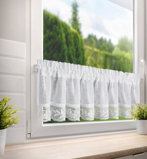 FIRANA GOTOWA LARI NA TAŚMIE 150 X 30 CM BIAŁY