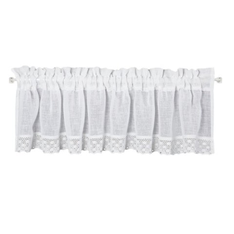 FIRANA GOTOWA LISA NA TAŚMIE 150 X 30 CM BIAŁY
