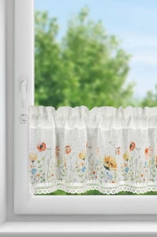 FIRANA GOTOWA NATI NA TAŚMIE 150 X 30 CM BIAŁY