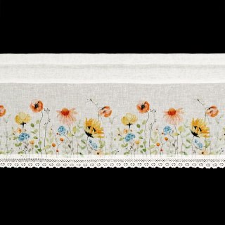 FIRANA GOTOWA NATI NA TAŚMIE 150 X 30 CM BIAŁY