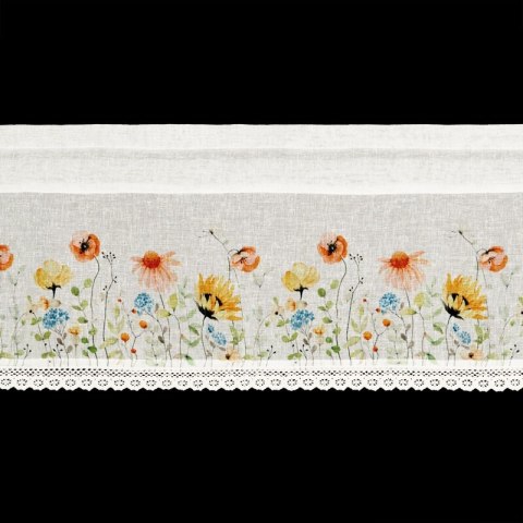 FIRANA GOTOWA NATI NA TAŚMIE 150 X 30 CM BIAŁY