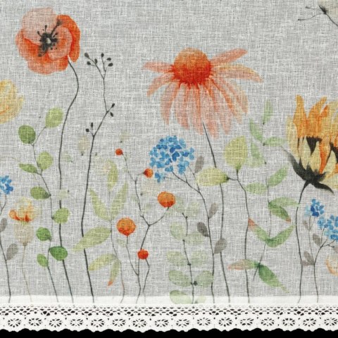 FIRANA GOTOWA NATI NA TAŚMIE 150 X 30 CM BIAŁY