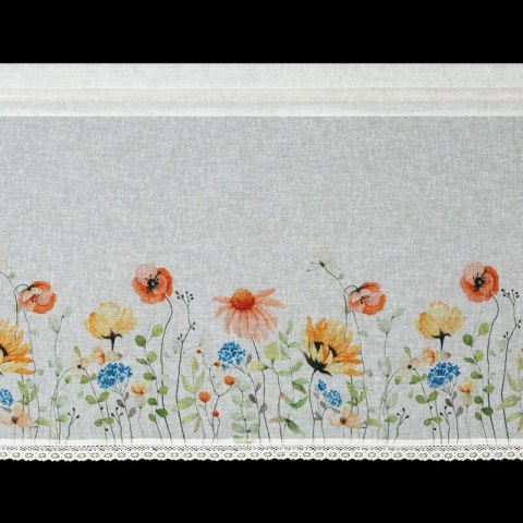 FIRANA GOTOWA NATI NA TAŚMIE 150 X 60 CM BIAŁY