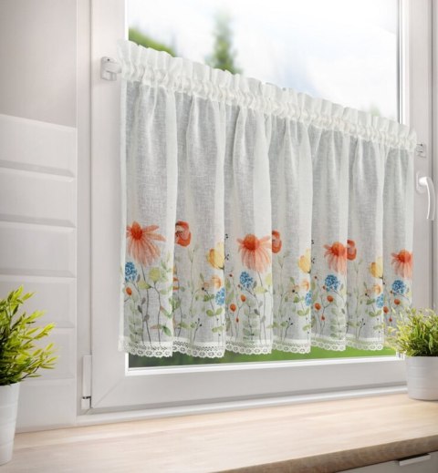 FIRANA GOTOWA NATI NA TAŚMIE 150 X 60 CM BIAŁY