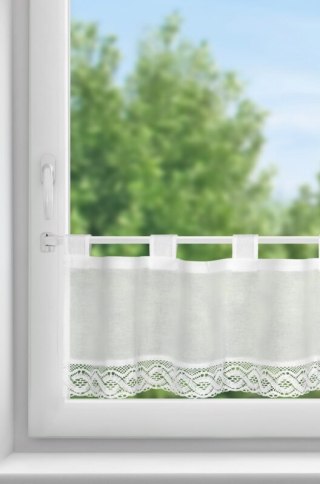 FIRANA GOTOWA VINCE NA SZELKACH 150 X 30 CM BIAŁY