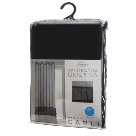 FIRANA GOTOWA CARLI 140 X 250 CM CZARNY