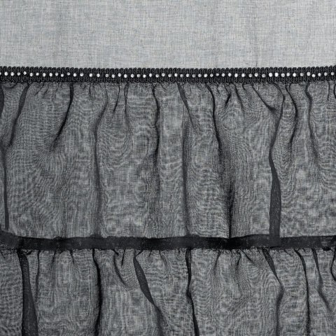 FIRANA GOTOWA CARLI NA TAŚMIE 140 X 270 CM CZARNY