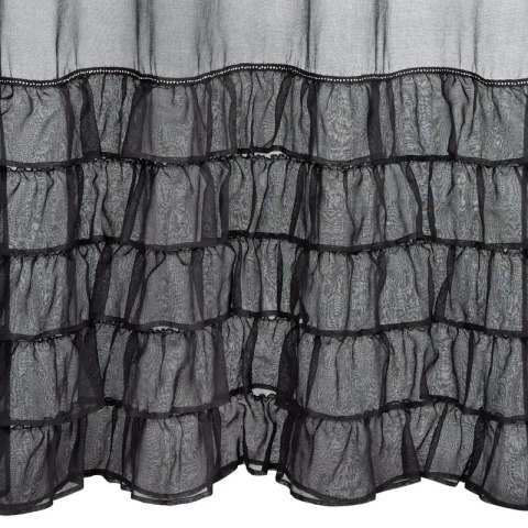 FIRANA GOTOWA CARLI NA TAŚMIE 140 X 270 CM CZARNY