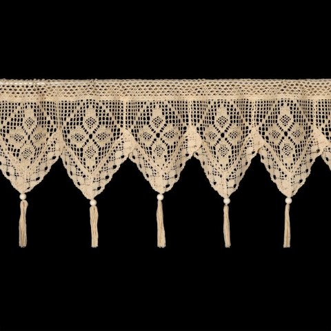 FIRANA GOTOWA MARTHA NA TAŚMIE 150 X 30 CM JASNOBEŻOWY