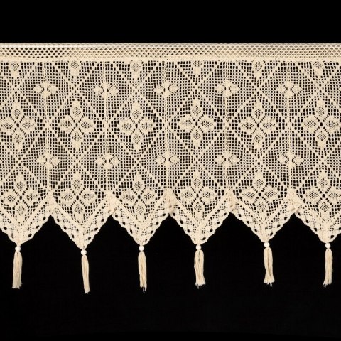 FIRANA GOTOWA MARTHA NA TAŚMIE 150 X 60 CM JASNOBEŻOWY