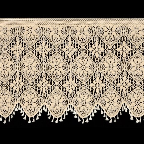 FIRANA GOTOWA MOLY NA TAŚMIE 150 X 60 CM JASNOBEŻOWY