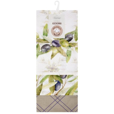 KOMPLET RĘCZNIKÓW KUCHENNYCH OLIVE 50 X 75 CM NATURALNY
