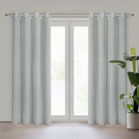 ZASŁONA GOTOWA ANGELICA 140 X 250 CM SREBRNY ZASŁONA GOTOWA ANGELICA 140 X 250 CM SREBRNY