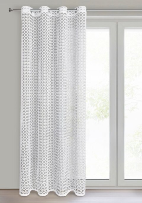 FIRANA GOTOWA CARMEN 140 X 250 CM BIAŁY