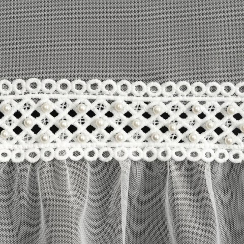 FIRANA GOTOWA NAOMI 140 X 260 CM BIAŁY