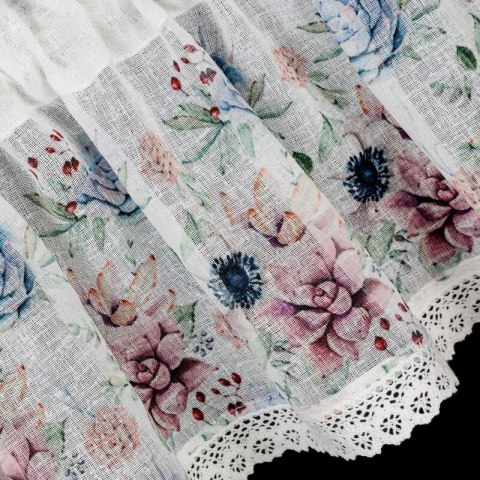FIRANA GOTOWA DORA 150 X 30 CM BIAŁY