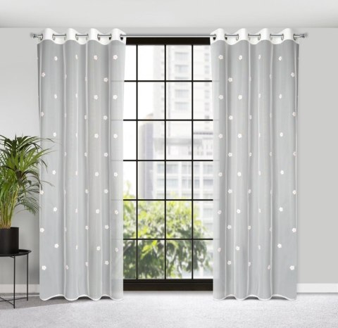 FIRANA GOTOWA ELSA 140 X 250 CM BIAŁY