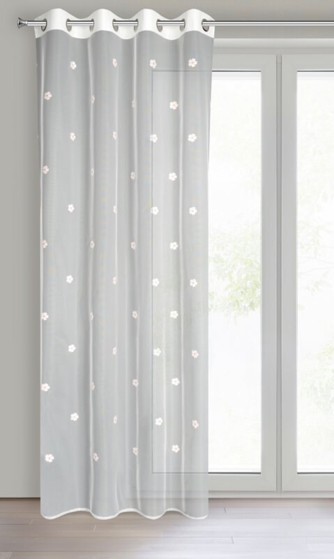 FIRANA GOTOWA ELSA 140 X 250 CM BIAŁY
