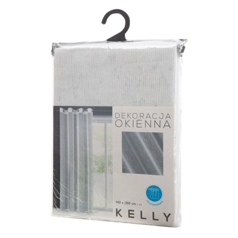 FIRANA GOTOWA KELLY 140 X 250 CM BIAŁY