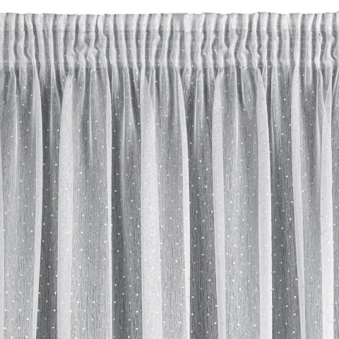 FIRANA GOTOWA SIBEL NA TAŚMIE 140 X 270 CM BIAŁY