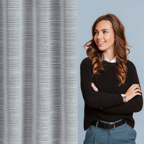 FIRANA GOTOWA ARIA NA TAŚMIE 140 X 300 CM SZARY