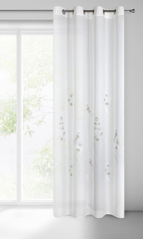 FIRANA GOTOWA ISABEL 140 X 250 CM BIAŁY
