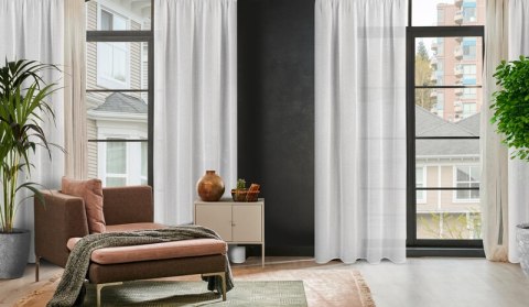 FIRANA GOTOWA RAIN NA TAŚMIE 140 X 270 CM BIAŁY