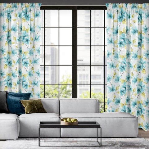 FIRANA GOTOWA SOFIA NA TAŚMIE 140 X 270 CM BIAŁY