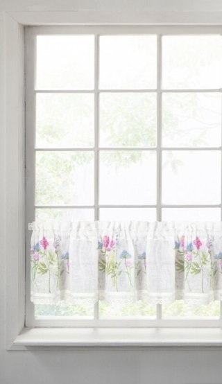 FIRANA GOTOWA LAURA 150 X 30 CM BIAŁY