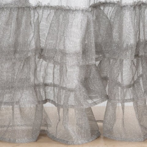 FIRANA GOTOWA RAJA NA TAŚMIE 140 X 270 CM SZARY