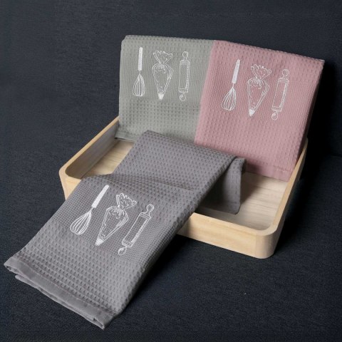 Komplet ręczników kuchennych bawełnianych HOME 1961/3x50x70/SET13 Komplet ręczników kuchennych bawełnianych HOME 1961/3x50x70/SET13