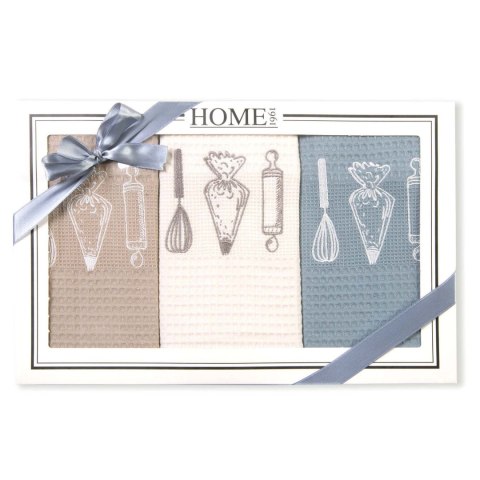 Komplet ręczników kuchennych bawełnianych HOME 1961/3x50x70/SET14 Komplet ręczników kuchennych bawełnianych HOME 1961/3x50x70/SET14