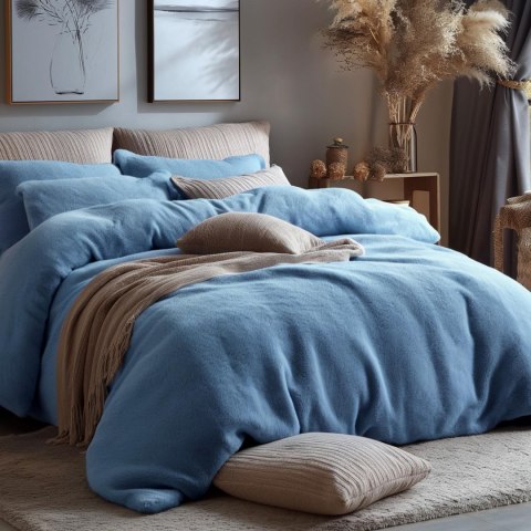 Pościel frotte niebieski 17/160x200 Pościel frotte niebieski 17/160x200