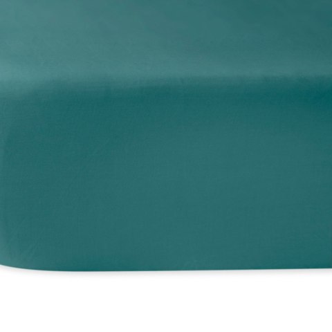 Prześcieradło satyna bawełniana ciemny turkus 042/160x220 Prześcieradło satyna bawełniana ciemny turkus 042/160x220