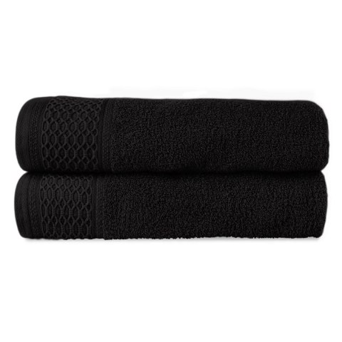 Ręcznik D Bawełna 100% Solano Ecru + Czarny (P) 2x50x90+2x70x140 kpl. Ręcznik D Bawełna 100% Solano Ecru + Czarny (P) 2x50x90+2x70x140 kpl.