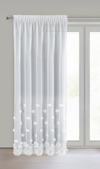 FIRANA GOTOWA DIANA 2 NA TAŚMIE 140 X 270 CM BIAŁY
