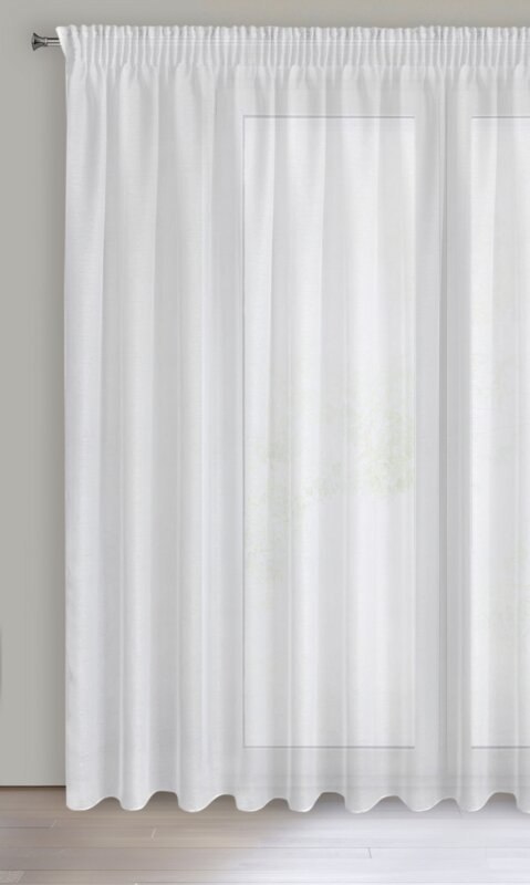 FIRANA GOTOWA REBECCA NA TAŚMIE 400 X 250 CM BIAŁY