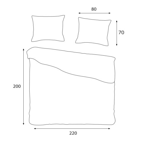 Pościel satyna bawełniana CIZGILI WHITE/220X200 EXCLUSIVE