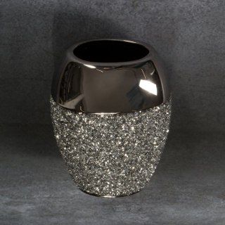 WAZON DEKORACYJNY PALMERA (01) 14 X 9 X 20 CM SREBRNY